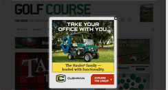 Desktop Screenshot of golfcourseindustry.com