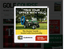 Tablet Screenshot of golfcourseindustry.com